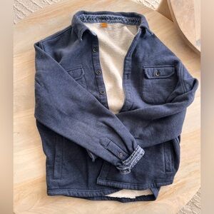 Tailor Vintage Navy Teddy Jacket